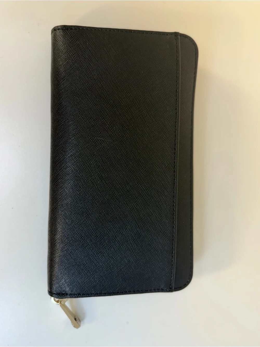 Henri Bendel Military Patches Saffiano Leather Zippy Wallet Rare Limited